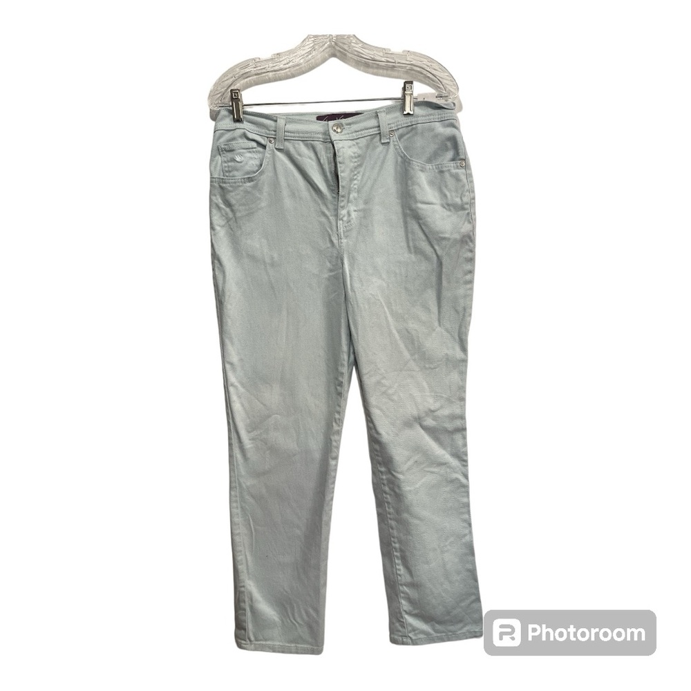 Gloria Vanderbilt light green jeans size 10